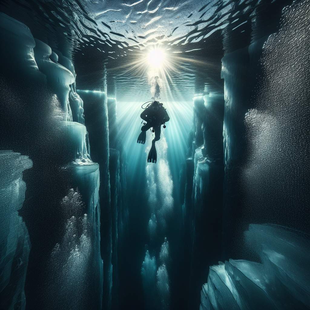 Plongée sous glace : frissons et beauté sous-marine