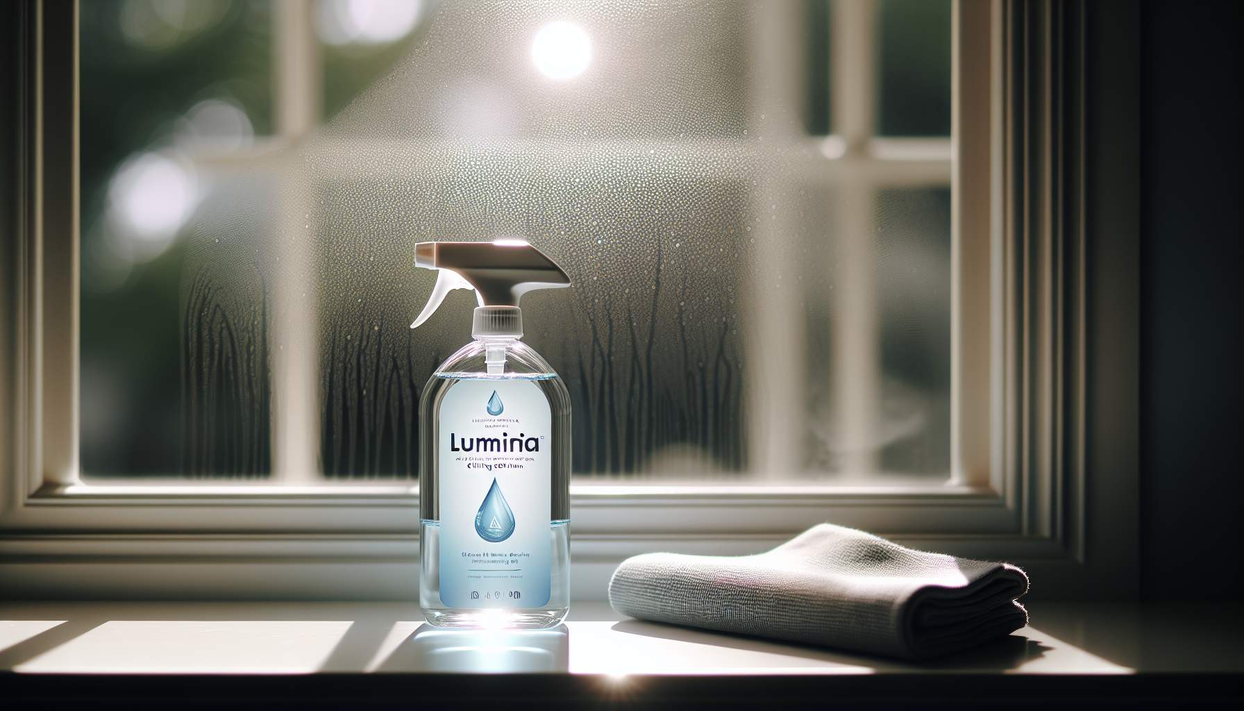 Nettoyage efficace des vitres avec le produit Luminia
